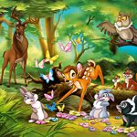 A história do Bambi no bosque