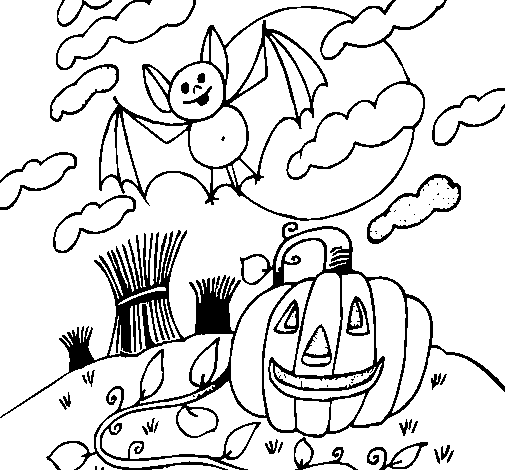 Desenhos de halloween para colorir