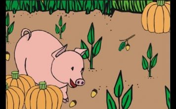 Lengalenga infantil: o porquinho foi à horta